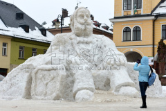 Jilemnice boasts the snow sculpture of the JAN NEPOMUK FRANTISEK HARRACH
