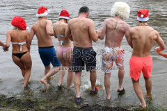 Christmas swim in the Jizera river 
