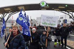 mployees of SKODA AUTO and other industrial organizations are demonstrating