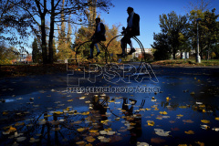 Penny Farthing Prague Mile in the Czech Republic